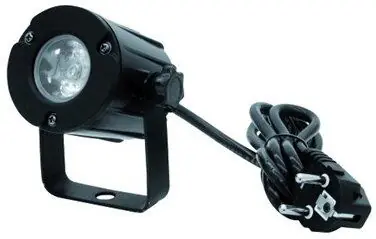 Eurolite LED spot 3W, 3200K, 6°, černý Vysoce Kvalitní