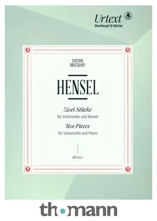 Breitkopf & Härtel Hensel Zwei Stücke Cello Sleva