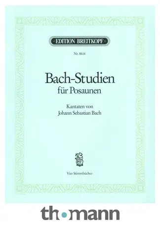 Breitkopf & Härtel Bach Studien Trombone Rychlé Dodání