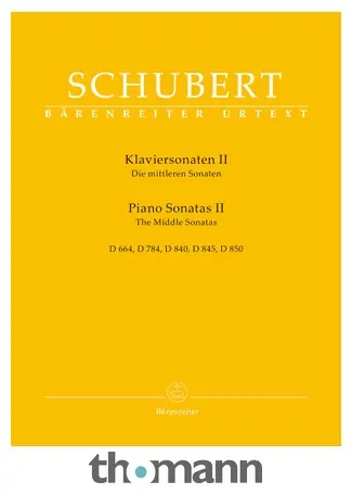 Nakupujte Hned Bärenreiter Schubert Klaviersonaten II