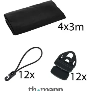 Dokud Zásoby Vydrží Stageworx Deco Curtain BK 4x3 Bundle
