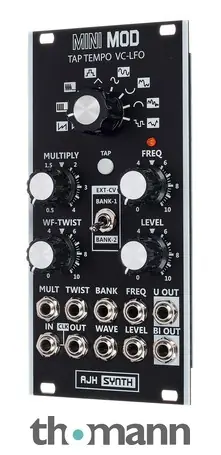 Super Cena AJH Synth Tap Tempo VC-LFO black