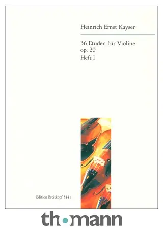 Časově Omezené Breitkopf & Härtel Kayser Etüden op. 20 Violin