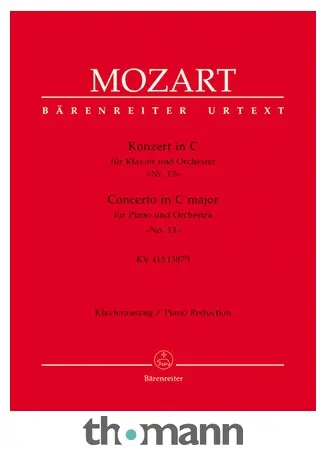 Bärenreiter Mozart Klavierkonzert KV 415 Nejlepší Cena