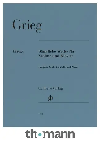 Značkový Henle Verlag Grieg Sämtliche Werke Violin
