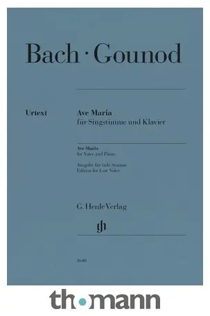 Tovární Cena Henle Verlag Bach/Gounod Ave Maria tief