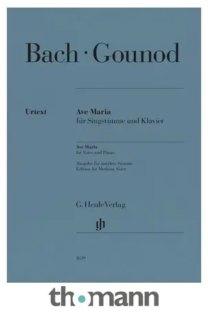 Henle Verlag Bach/Gounod Ave Maria mittel Nejlepší Volba