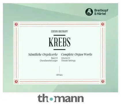 Bezpečná Platba Breitkopf & Härtel Krebs Orgelwerke III