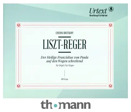 Víkendová Akce Breitkopf & Härtel Liszt Der Heilige Franziskus