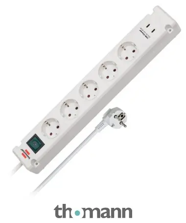 Brennenstuhl Bremounta 5-Way 3m USB wh Akční Nabídka
