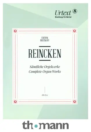 Breitkopf & Härtel Reincken Sämtliche Orgelwerke Akce