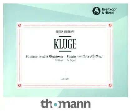 Omezená Nabídka Breitkopf & Härtel Kluge Fantasie in 3 Rhythmen