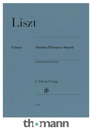 Henle Verlag Liszt Zweites Petrarca-Sonett Nejprodávanější