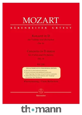 Akční Cena Bärenreiter Mozart Violinkonzert Nr. 4