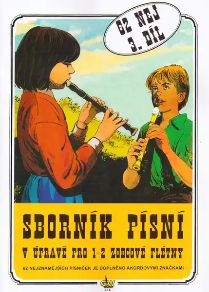 Levný Sborník písní v úpravě pro zobcové flétny -62 Nej - 3. Díl, sklad 2ks -D01- Shoop - Elektro Kyjov - Green Food