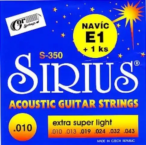 Poslední Šance SIRIUS E6 -č. 350( .043)- náhradní struna,sklad 1ks -D01- Shoop - Elektro Kyjov - Green Food