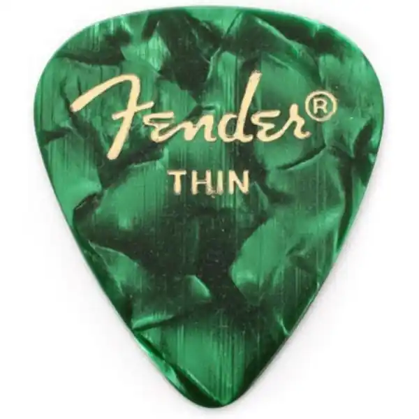 098-0351-771 Fender Picks Green Moto, Thin,Trsátko- 1ks (HN175794), sklad 2ks -D03- Shoop - Elektro Kyjov - Green Food Objednat Nyní