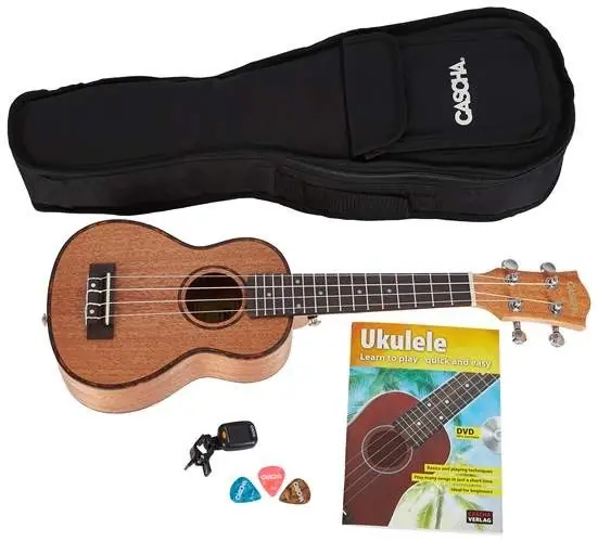 CASCHA HH 2027KKS Ukulele-Akust.sopr.ukulele+pouzdro+ladička, sklad 1ks-D04- Shoop - Elektro Kyjov - Green Food Pouze Dnes