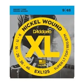 Cenový Hit D‘ADDARIO EXL125 (.009/.046) Electric SUPER LT TOP-sada strun, sklad 6ks -D04- Shoop - Elektro Kyjov - Green Food