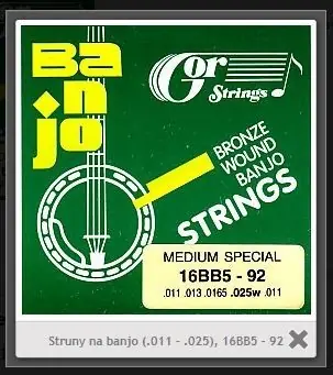 Gorstrings 5-str. Banjo 16BB5-92, sklad 3ks -D01- Shoop - Elektro Kyjov - Green Food Super Cena