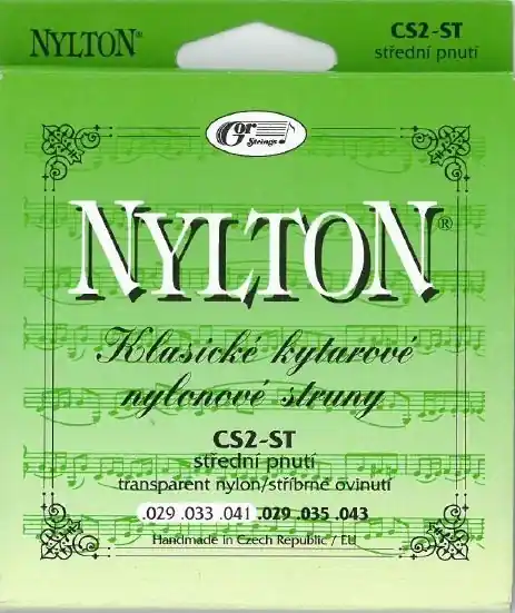 Expresní Doručení GORSTRINGS NYLTON CS2-ST (.029/.043) STŘEDNÍ PNUTÍ Nylonové struny-sada, sklad 4ks -D01- Shoop - Elektro Kyjov - Green Food