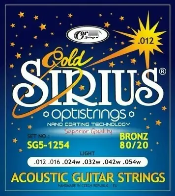 Cenový Hit Gorstrings SIRIUS Gold SG5-1254(.012/.054)Bronz SIRIUS --sada str.,sklad 1ks -D01- Shoop - Elektro Kyjov - Green Food
