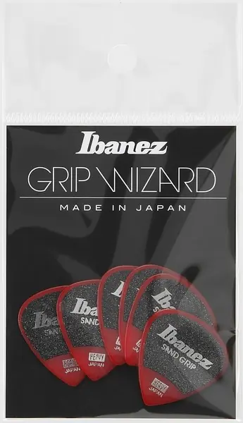 IBANEZ trsátka Sand Grip Flat Pick 1,0mm - 6 pcs (PPA16HSG-RD), sklad 1bal Shoop - Elektro Kyjov - Green Food Nová Kolekce