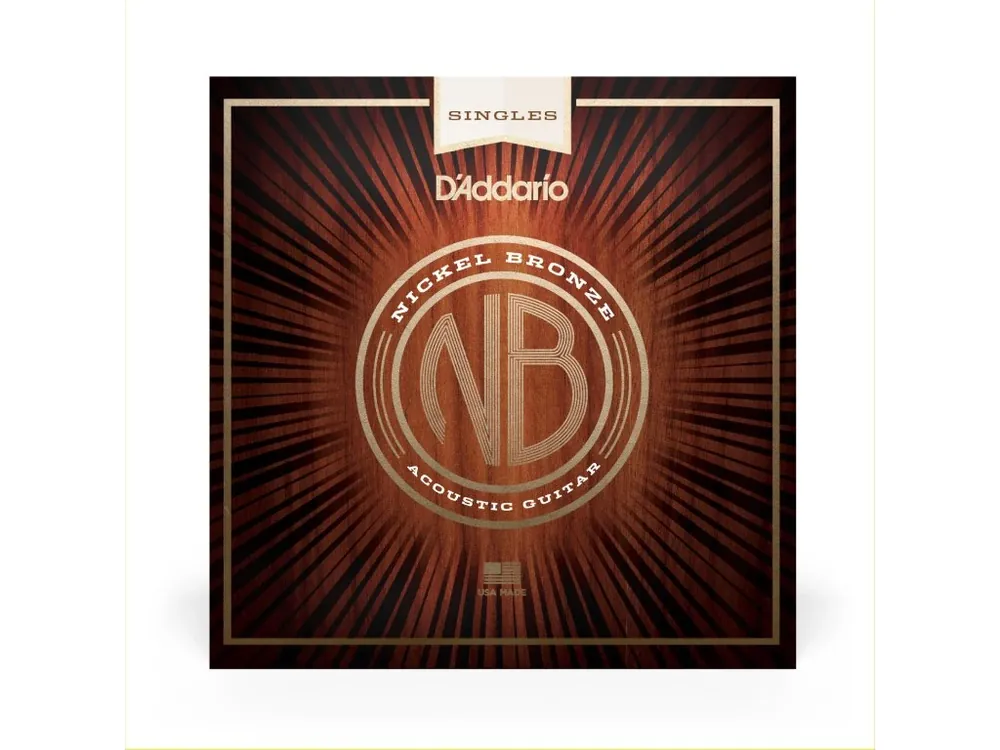 Aktuální D‘Addario NB060 Nickel Bronze Wound Acoustic Guitar Single String, .060