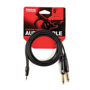 Aktuální D‘Addario Custom Series 1/8” to Dual 1/4” Audio Cables