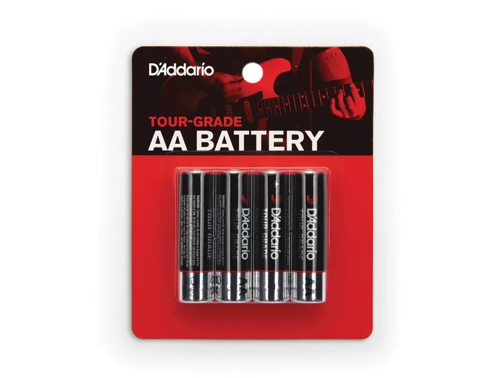 Autentický D‘Addario AA Battery, 4-Pack