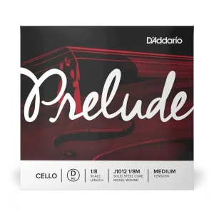 Akční Cena D‘Addario Prelude Cello Single D String, 1/8 Scale, Medium Tension