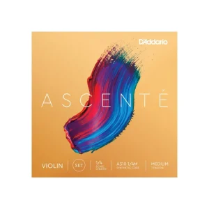 Akce D‘Addario Ascenté Violin String Set, 1/4 Scale, Medium Tension