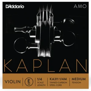 Aktuální D‘Addario Kaplan Amo Violin E String, 1/4 Scale, Medium Tension