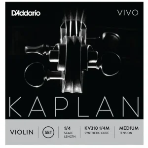 Akční Cena D‘Addario Kaplan Vivo Violin String Set, 1/4 Scale, Medium Tension