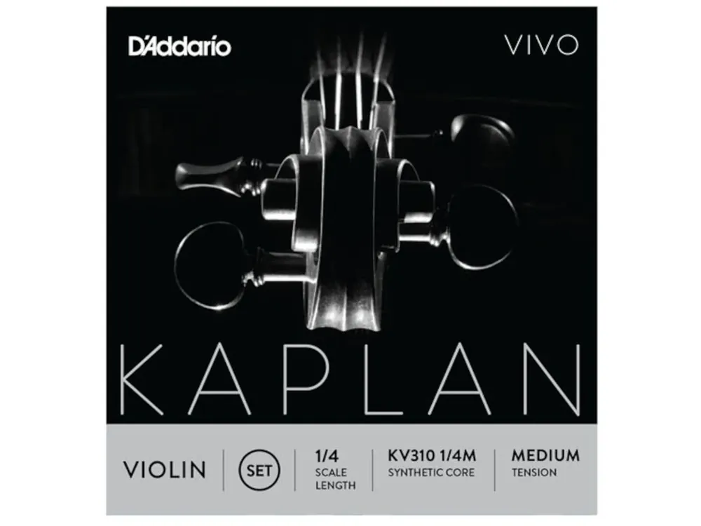 Akční Cena D‘Addario Kaplan Vivo Violin String Set, 1/4 Scale, Medium Tension