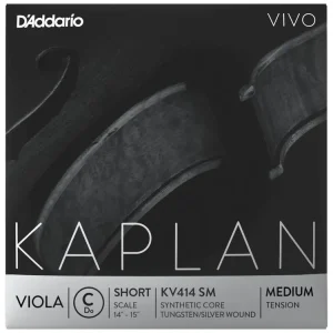 Aktuální D‘Addario Kaplan Vivo Viola C String, Short Scale, Medium Tension