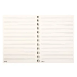Archives Spiral Bound Manuscript Paper Book, 12 Stave, 96 Pages Nejlepší Volba
