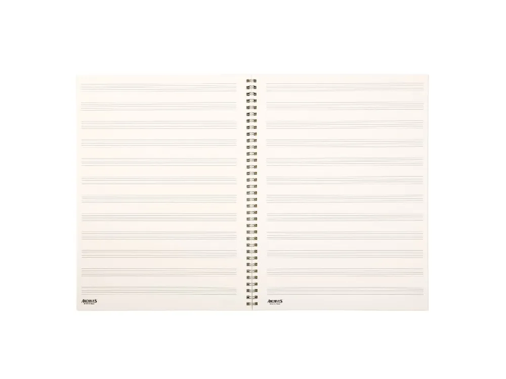 Archives Spiral Bound Manuscript Paper Book, 12 Stave, 96 Pages Nejlepší Volba