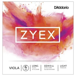 Bezpečná Platba D‘Addario Zyex Viola Single G String, Long Scale, Light Tension