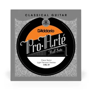 Bezpečná Platba D‘Addario CNL-3T Pro-Arte Clear Nylon Classical Guitar Half Set, Light Tension