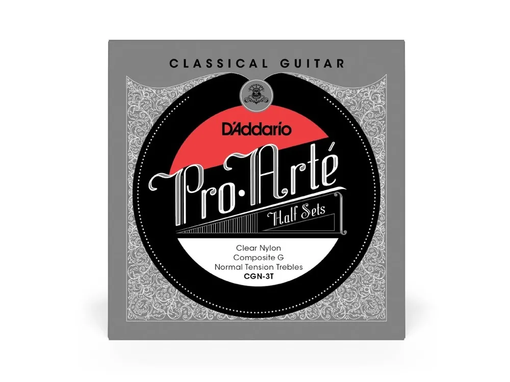 Bezpečná Platba D‘Addario CGN-3T Pro-Arte Clear Nylon w/ Composite G Classical Guitar Half Set, Normal Tension