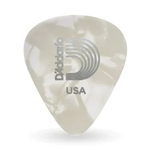 Akce D‘Addario White Pearl Celluloid Guitar Picks, 100 pack, Light