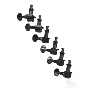 Bezpečná Platba D‘Addario Auto-Trim Locking Tuning Machines, 6 In-Line setup, Black