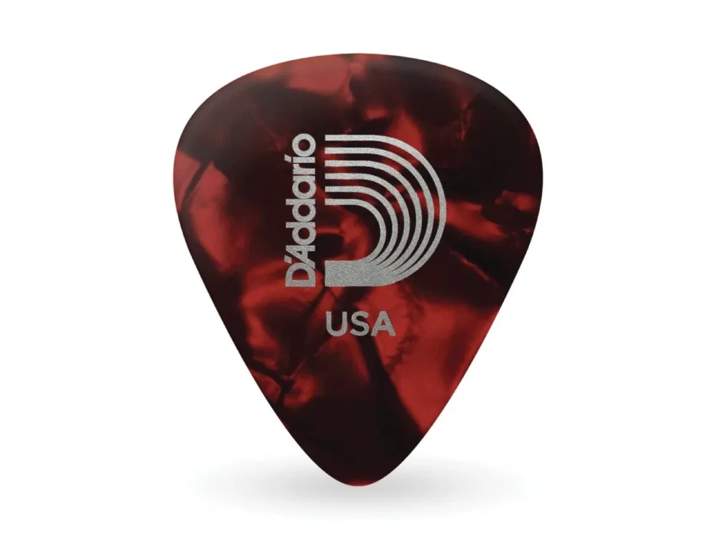 Akční Nabídka D‘Addario Red Pearl Celluloid Guitar Picks, 10 pack, Light