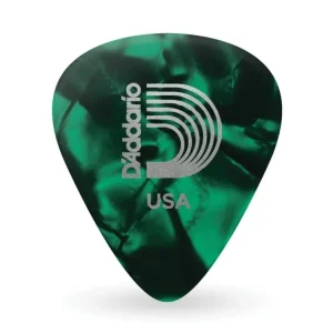 Bezpečná Platba D‘Addario Green Pearl Celluloid Guitar Picks, 100 pack, Light