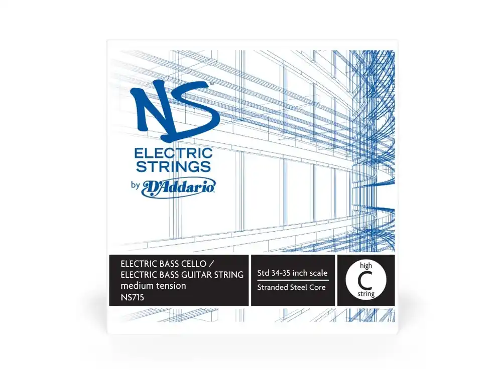 D‘Addario NS Electric Bass/Cello Single High C String, 4/4 Scale, Medium Tension Aktuální