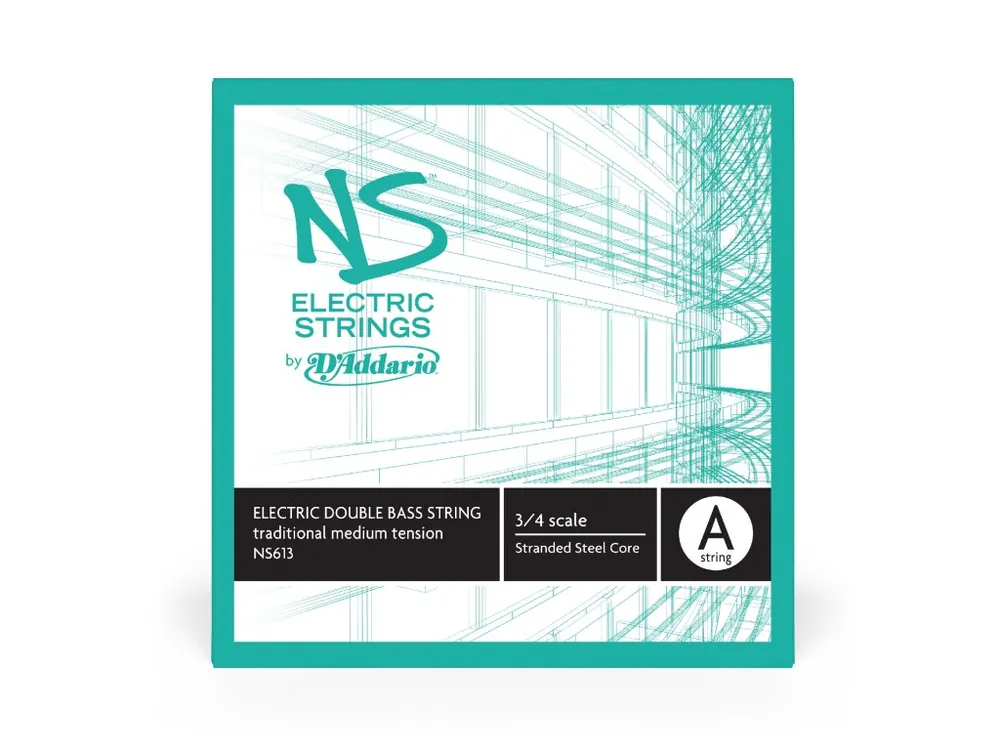Cenově Výhodný D‘Addario NS Electric Traditional Bass Single A String, 3/4 Scale, Medium Tension