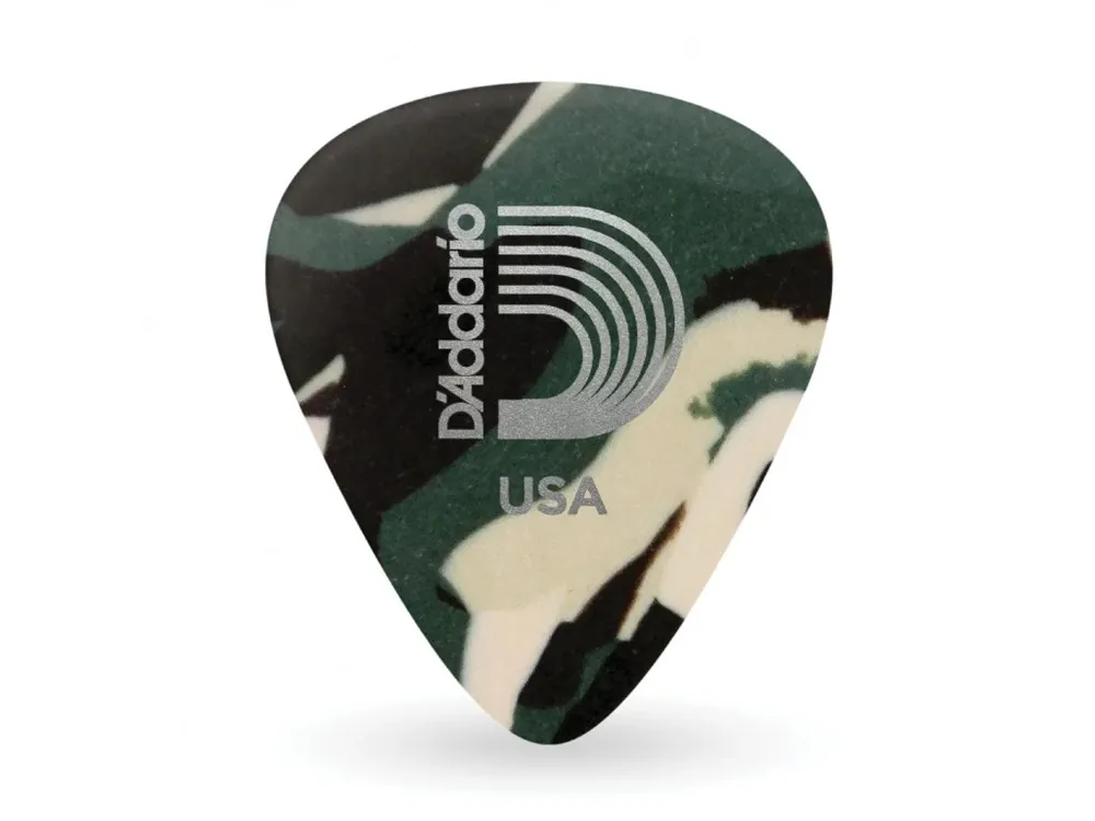 D‘Addario Camouflage Celluloid Guitar Picks, 25 pack, Light Odeslání Ihned