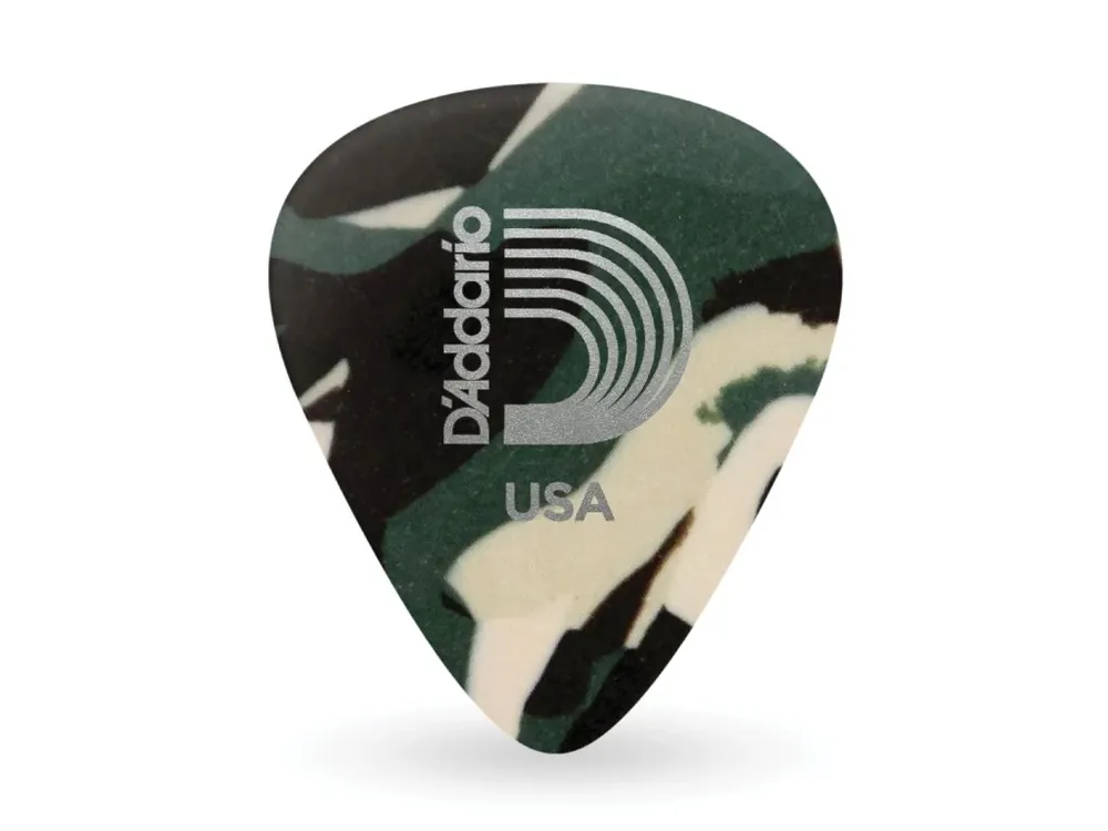 Cenový Hit D‘Addario Camouflage Celluloid Guitar Picks, 10 pack, Heavy