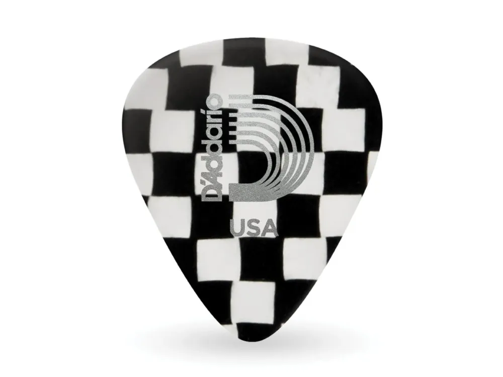 Top Prodej D‘Addario Checkerboard Celluloid Guitar Picks 25 pack, Extra Heavy